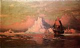 William Bradford Whalers After the Nip in Melville Bay painting